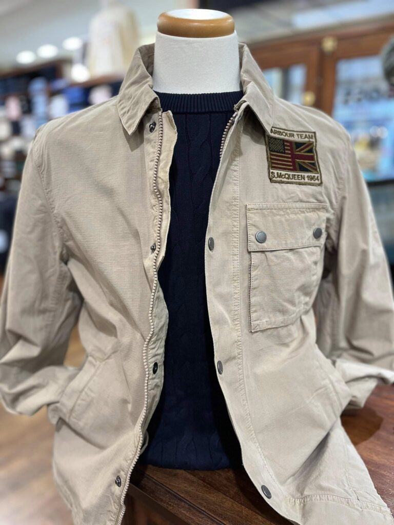 manteau barbour interieur boutique Jean Jacques